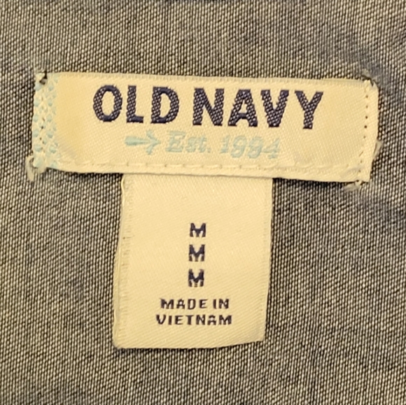 Old Navy distressed denim tunic, size medium - Picture 2 of 2